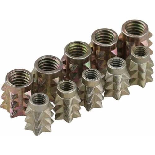 Home Nut Spike Nut Furniture Link Nut Furniture Connector M4 * 10 M6 * 10 50PCS 1 Order