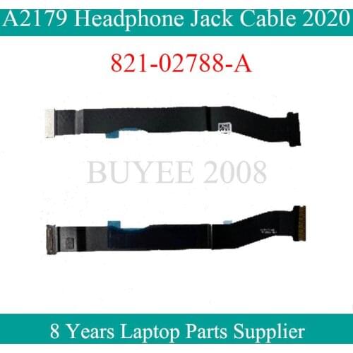 Genine 13.3" A2179 Headphone Jack Cable 821-02788-A For Macbook Air 13" A2179 Audio Jack Flex Cable 821-02788 2020 Year