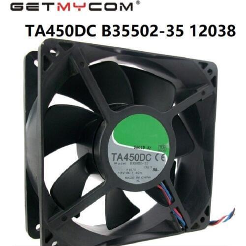 Getmycom Original for Nidec B35502-35 TA450DC 12038 12cm 12V 1.4A heat radiation fan