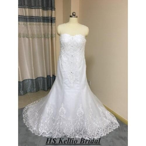 HS Mermaid Silhouette Wedding Dresses