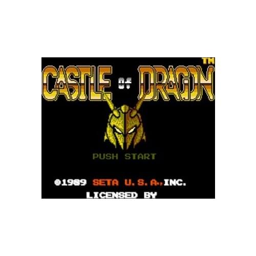 Castle Of Dragon Region Free 60 Pin 8Bit Game Card For Subor Game Players