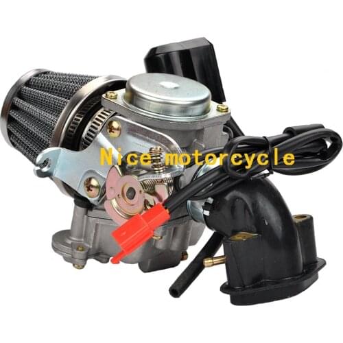 Motorcycle Carburetor for GY6 50-100CC 4 Stroke Scooter Taotao Engine 18mm carb+ Intake Manifold Air Filter