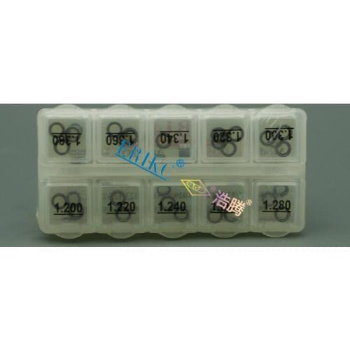 ERIKC B14 injector adjusting shim kit common rail shims injector repair shim size:1.20mm--1.38mm For 0445110#,0445120# injectors