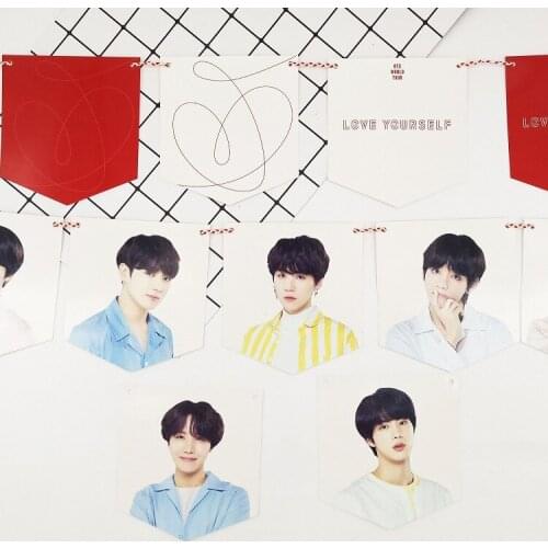 KOREAN Kpop bangtan boys poster Hanging Flag decoration Photocard Hanging painting Surrounding