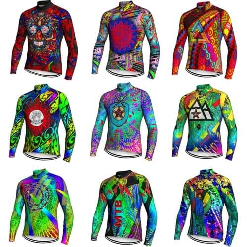 Spring Autumn Long Sleeve cycling jacket men Bicycle cycle Shirts Downhill Wear Road Mountain racecycle mtb downhill Bike jersey