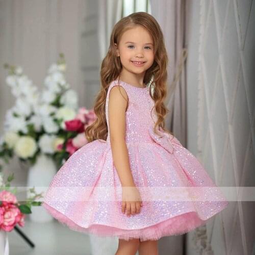 Baby Girls Summer Clothes Kids Dresses For Girls Knee Length Children Sleeveless Birthday Party Dresses