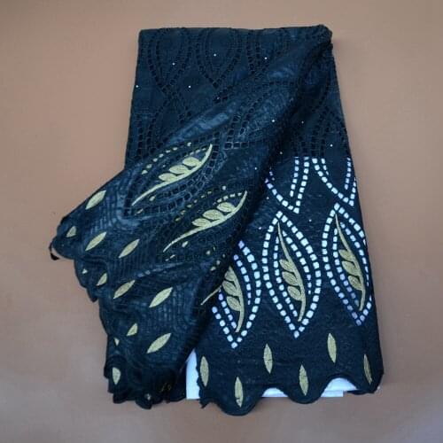 Fashion Basin Riche Fabrics Cotton Embroidery Dry Lace African Bazin Riche Fabric Jacquard Brocade Fabrics High Quality 5Yards