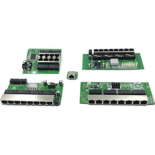 8-port Gigabit switch module is widely used in LED line 8 port 10/100/1000 m contact port mini switch module PCBA Motherboard