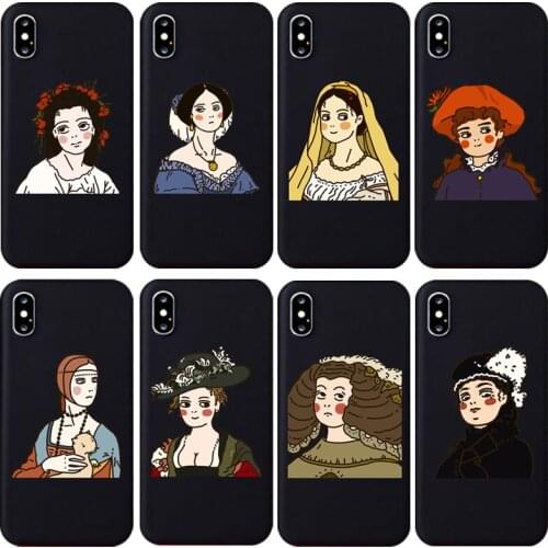 Spoof Cartoon World Famous Painting Silicone Soft Shell Phone Case for iPhone 11 Pro Max X XR XS Max 7 8 6 6s Plus Phone Cover