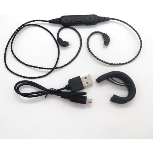 New Bluetooth V5.0 0.75mm 2 Pin for Logitech UE TF10 TF15 5pro SF3 Earphones HIFI Headset Cable for iPhone 7 8 x Samsung Xiaomi