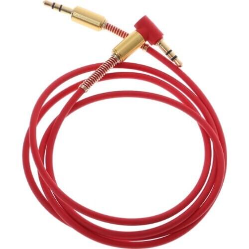 New Car Aux Audio Cable 3.5mm Jack Male to Male HIFI Universal Stereo Audio Cable with 90 Degree Angle