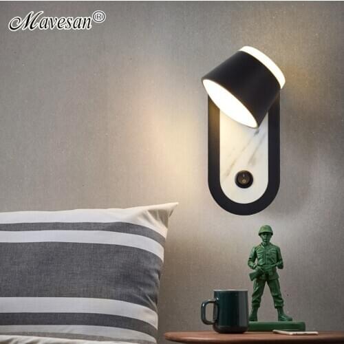 Modern LED Wall Lamps For Bedside Staircase Kitchen Corridor Living Room Surface Acrylic Mounted Home Lamps Apply To AC90-260V