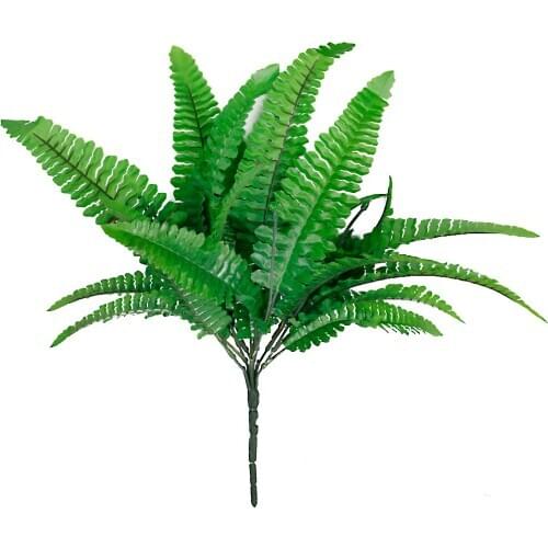 Green Imitation Fern Fake Artificial Leaves Plant Home Wedding Decor