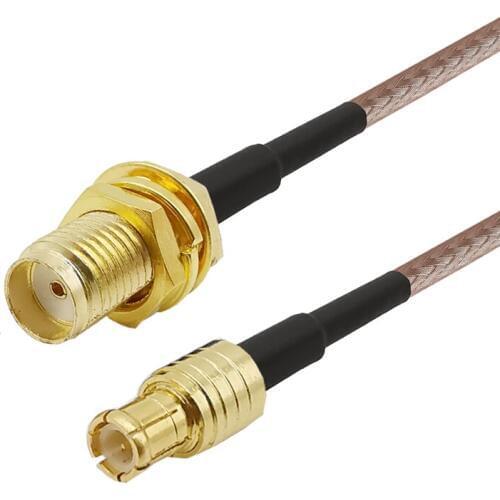 1-15 Meter SMA Female to MCX Male Straight RF RG316D Double shield Sliver Coaxial Coax Cable SMA to MCX Connector Assembly