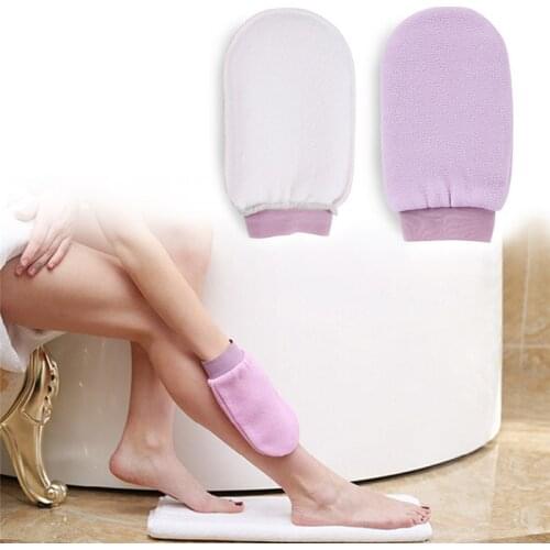1pc Shower bath gloves Spa exfoliating wash skin mitt massage loofah Body Cleaning Scrub Mitt Rub Dead Skin Removal Peeling Glov