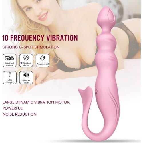 10 Speeds Frequency Vibrators Anal Plug Magic Wand Masturbation Massager Sex Toy For Woman Clitoris Stimulate Female Sex toy