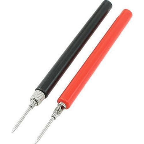 13cm Long Multimeters Probe Testing Test Lead Cable Black Red 2 Pcs