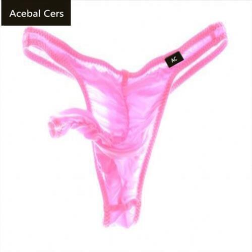 2017 Acebal Cers Mens Underwear Brand Transparent Gay and Lesbian Pockets T-Shapes and G Strings New Mens Universal Lingerie
