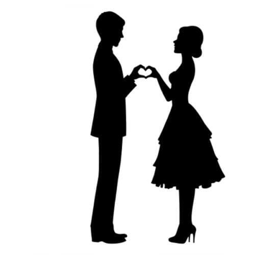 30x18cm fall in love date Wedding Car Sticker engagement Decor Ged Married Window Rear Windshield Decal Stickers CL260