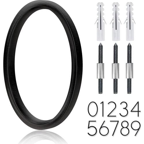 5”Modern House Numbers,Premium Aluminum Floating Home Garden Door Mailbox Floating Address Decor Number with Nail Kit