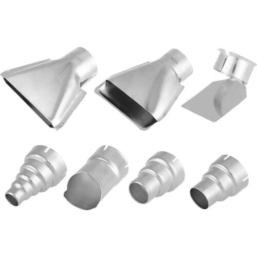 7pcs Plastic Welding Nozzle 35mm Heat Gun Nozzles Kit For Hot Air Soldering Station Repair Tool Accessory Nozzles