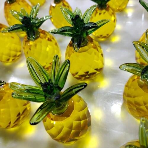 Crystal pineapple decoration for home decore Creative gifts Modern Luxurious Topaz Home decoration accessories for living room