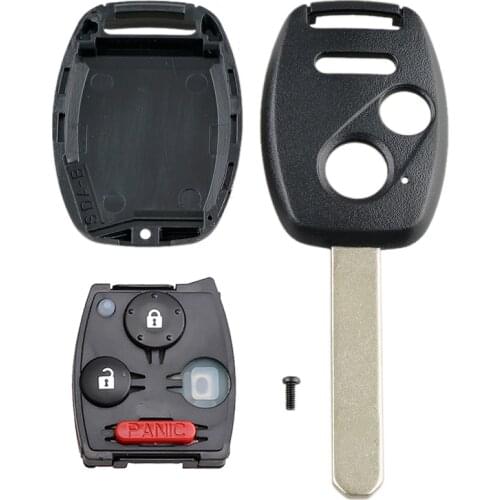 Car Key Comes with Chip MLBHLIK-1T 313.8 Frequency New Uncut Replacement Keyless Remote Head Key Fob for Hon-da CRV FIT Insight