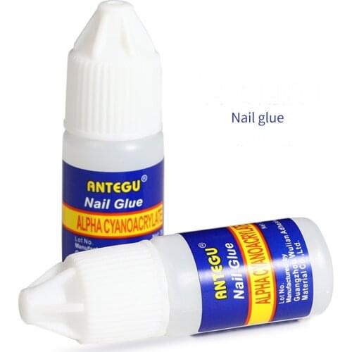 5pcs/pack Nail Art Glue Fast-Dry Adhesive Acrylic Art False Tips 3D Decoration Nail Rhinestone Nail Glue False Tip Manicure Tool