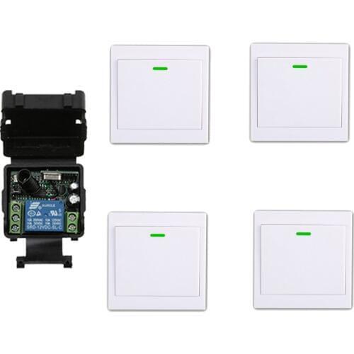 DC 12 v 24 v1CH mini wireless remote control switch 1 piece 35MM*32MM*17MM receiver& transmitter wall switch