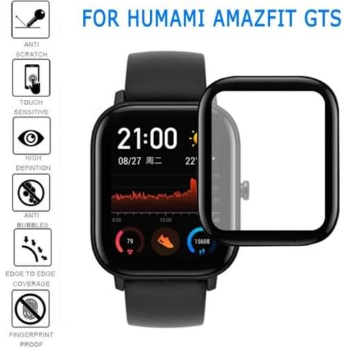 Full screen curved protective film soft glass film protective film for Xiaomi Amazfit GTS BIP S mini smart watch protective film