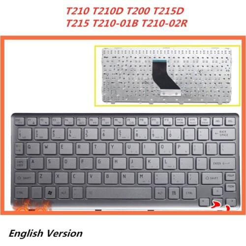 Laptop English Keyboard For Toshiba T210 T210D T200 T215D T215 T210-01B T210-02R notebook Replacement layout Keyboard