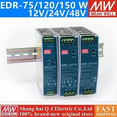 MEAN WELL EDR-75 120 150 12V 24V 48V meanwell EDR-75 120 150 12 24 48 V Single Output Switching Power Supply