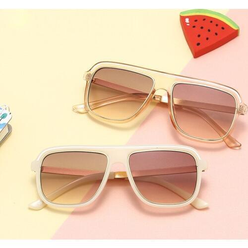 Metal Square Baby Sunglasses Boys Girls Vintage Kids Oversize Sun Glasses for Children Infant Oculos Gafas De Sol De Los 2020