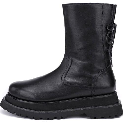 Cowboy Boots Mens Chelsea Boots Men Autumn Winter Mens Boots and Luxury Shoes British Retro cowhide Genuine Leather High Quality