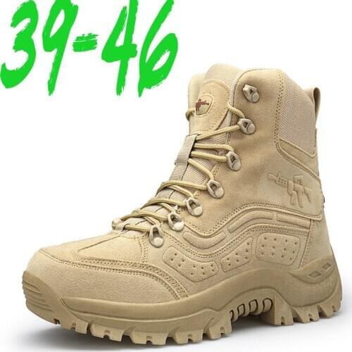 Mens Military boot Combat Mens Chukka Ankle Boot Tactical Big Size Army Boot Male Shoes Safety Motocycle Boots Zapatos Hombre