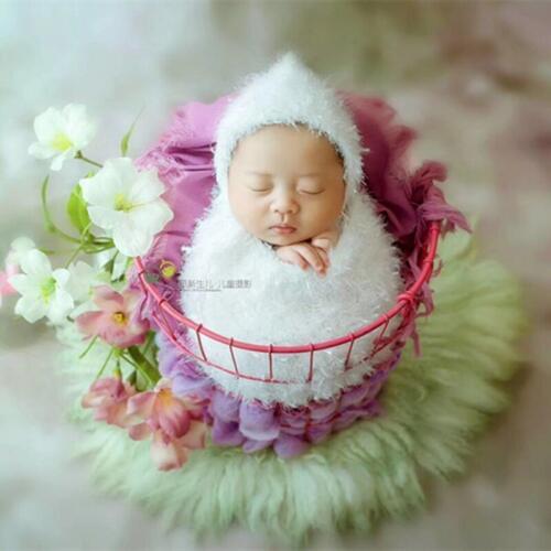 Feather yarn stretch wrap Newborn swaddle sack fabric layer photo props baby stretch knit wrap Jersey wrap photography props