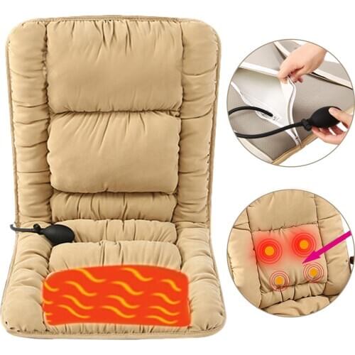Heated Seat Cushion Universal Seat Heater For Home Office Chair Car Seat Heater Hip Massage Pad Sets Foot Warmer Winter Warm
