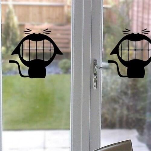 Removable Big Mouse cat Sticker Vinyl Wall Sticker Art Home Decor Mural Window Stickers DIY Toilet Stickers Free Shipping BB-26