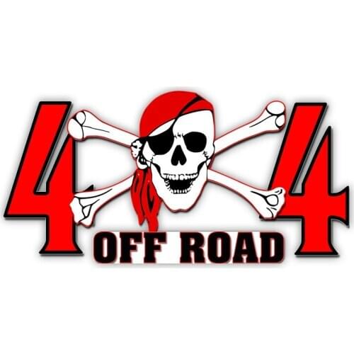 Hot Sell Personality Off Road Skull Car Stickers Accessories Motorcycle Sunscreen Waterproof PVC 17cm *8cm