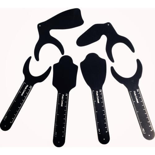 1pcs Dental Orthodontic Photographic Image Contrast Board Oral Cheek Black Plate Contrasters Autoclavable Lab Instrument 6 Size