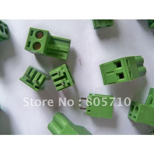 Plug-in Terminal Block 5.08mm Pitch 2P Male+Female 300V price is for 50pcs 2P, other Pin, pls USD0.088*X*50Pair