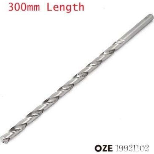OZE19921102 Silver Tone High Speed Steel 300mm Length Twist Drilling Drill Bit Dia. 5mm/6mm/7mm/8mm/9mm/10mm/11mm