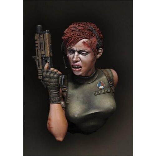 1/10 The woman warrior Contakt BUST Resin Model Miniature figure Unassembly Unpainted