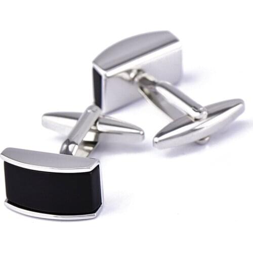 1 Paris Black Agate Sleeve Nails Mens Shirt Cufflinks Button For Jewelry Clothing Accessories