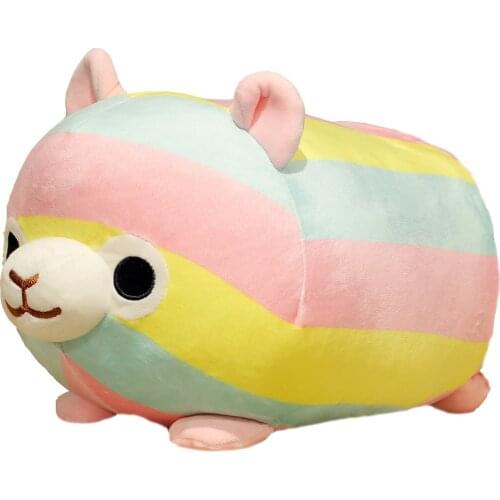 1pc 35-45cm Kawaii Rainbow Alpaca Plush Sheep Toy Japanese Soft Plush Alpacasso Baby Plush Stuffed Animals Child Birthday Gift