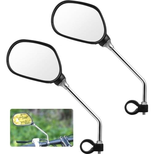 2Pcs Bicycle Bike MTB Handlebar Adjustable Rear View Side Mirrors Replacements Mirrors Replacements