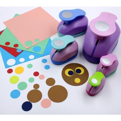 DIY Handmade 3D Hollow Greeting Card Paper Cutter Hole Punch Embosser Kids Educational Toys for Children Gifts