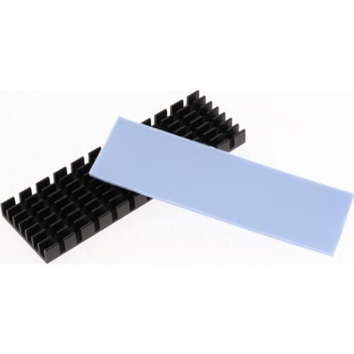 Aluminum Cooling Heatsink Thermal Pad Radiator For M.2 N80 NGFF PCIe SSD