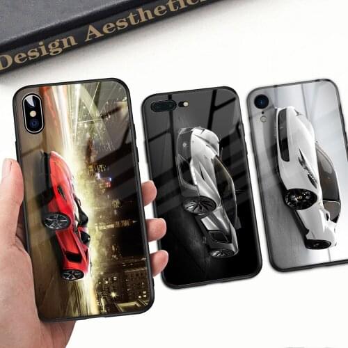 Cars Case For Samsung S10 S20 Phone Case Tempered Glass Case Hard Back Cover Gorgeous For Samsung S8 S9plus S10 S20pro Note8-20