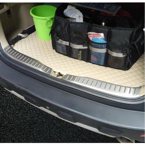 CAR Inner Stainless Steel Rear Bumper Protector Sill Trunk Tread Plate Trim Fit For Honda CR-V 2007 2008 2009 2010 2011